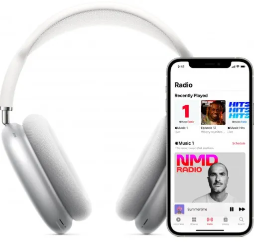 Фото - Навушники повнорозмірні бездротові Apple Airpods Max Silver