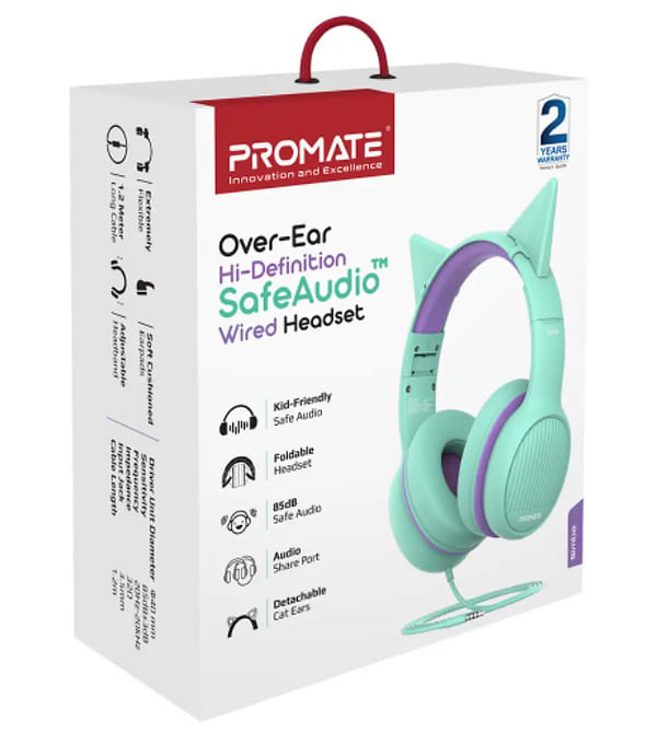 Фото - Наушники накладные проводные Promate Simba Emerald