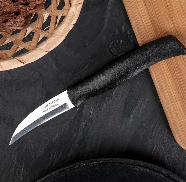 Фото - Набір ножів Tramontina Athus Black шкурос'ёмних 76 мм 12 шт. (23079/003)