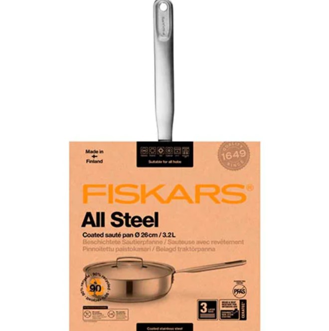Фото - Сотейник Fiskars All Steel 26 см (1064746)