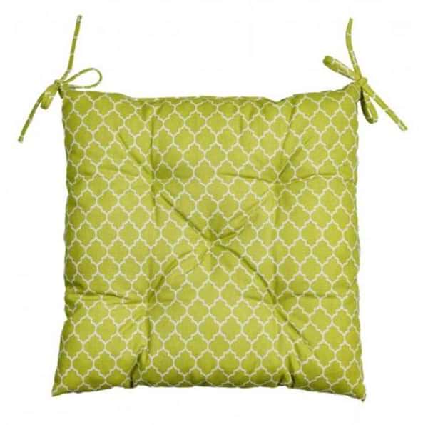 Фото - Подушка для стільця Прованс Фісташка зелена 40х40 см (028344)