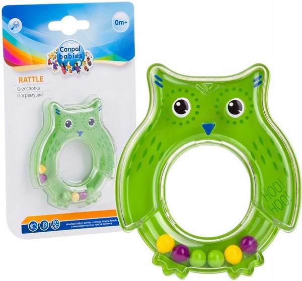 Фото - Брязкальце Canpol babies Сова Зелена (2/187_gre)