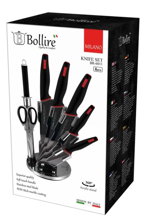 Фото - Набор ножей Bollire BR-6011 Milano 8 шт.