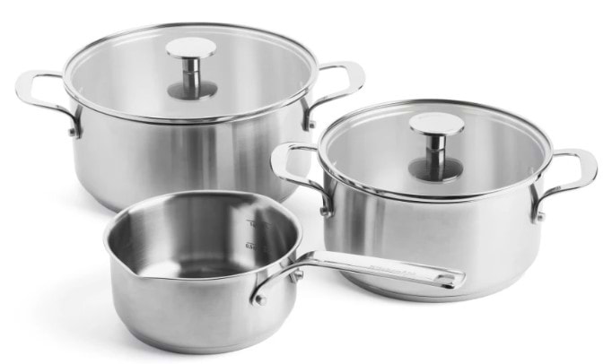Набір посуду KitchenAid 16/20/24 см, 1.5/3.1/4.8 л 5 пр. (CC005088-001) - Фото 1
