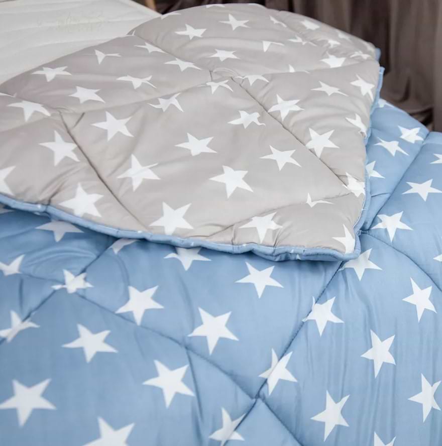 Ковдра зимова двоспальна євро ТЕП Alaska 200х220 см Зірки (1-00154_23927)