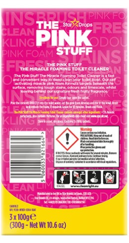 Фото - Засіб для чищення унітазу PINK Stuff 3х100 г (PSWCCP300)