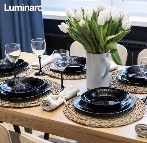 Фото - Тарілка обідня Luminarc Carine Black 27 см (L9817)