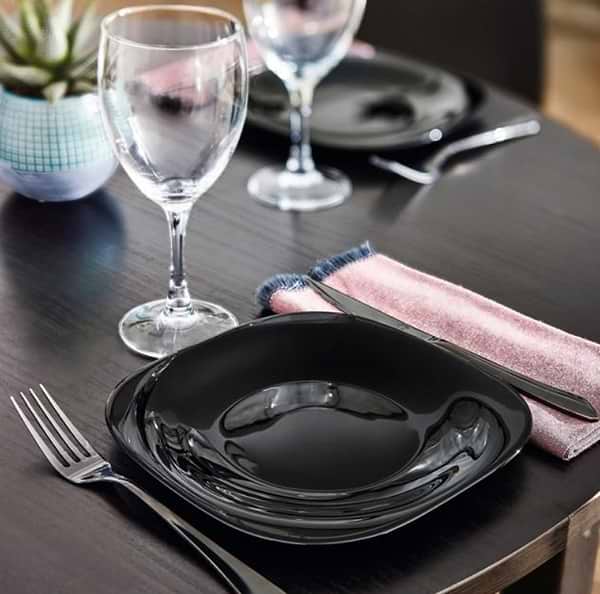 Фото - Тарілка обідня Luminarc Carine Black 27 см (L9817)