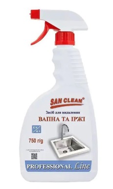 Засіб для миття у ванній кімнаті San Clean PROFESSIONAL Line 750 мл (4820003544129) - Фото 1