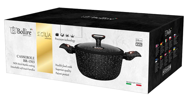 Фото - Кастрюля Bollire BR-1503 SICILIA 24 см