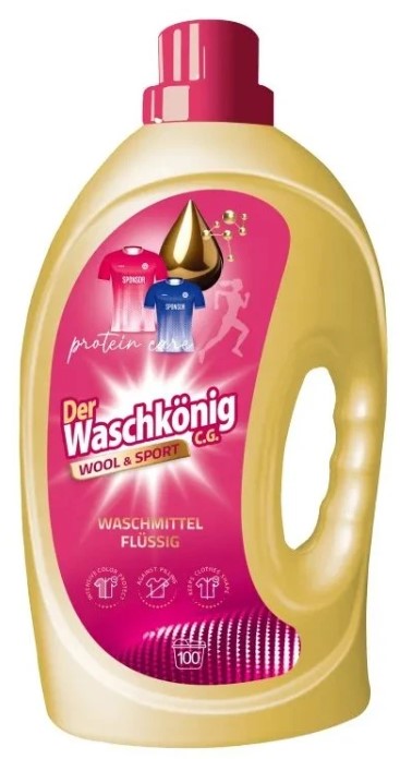 Гель для прання Waschkonig WOOL & SPORT 3 л (4260418935608) - Фото 1