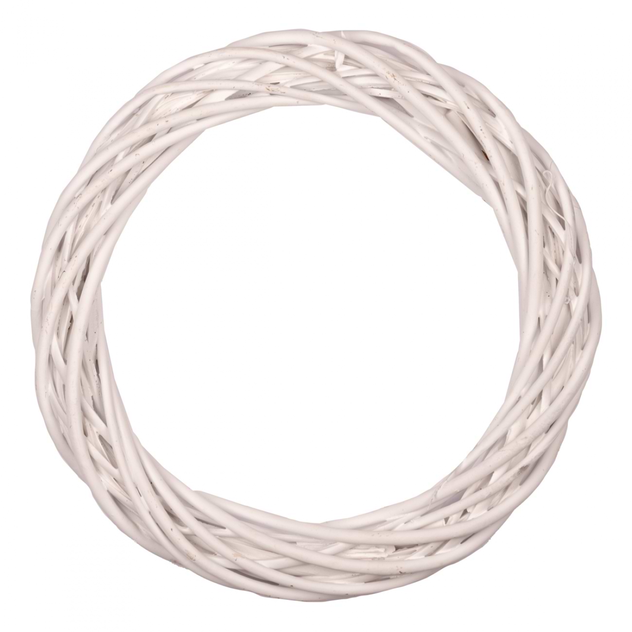 Вінок декоративний ротанг YES! Fun білий 20 см (974265)