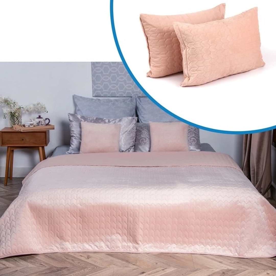 Набір покривало + наволочки євро Руно 220х240 + 2 нав. 50х70 (К_994.55_Apricot)