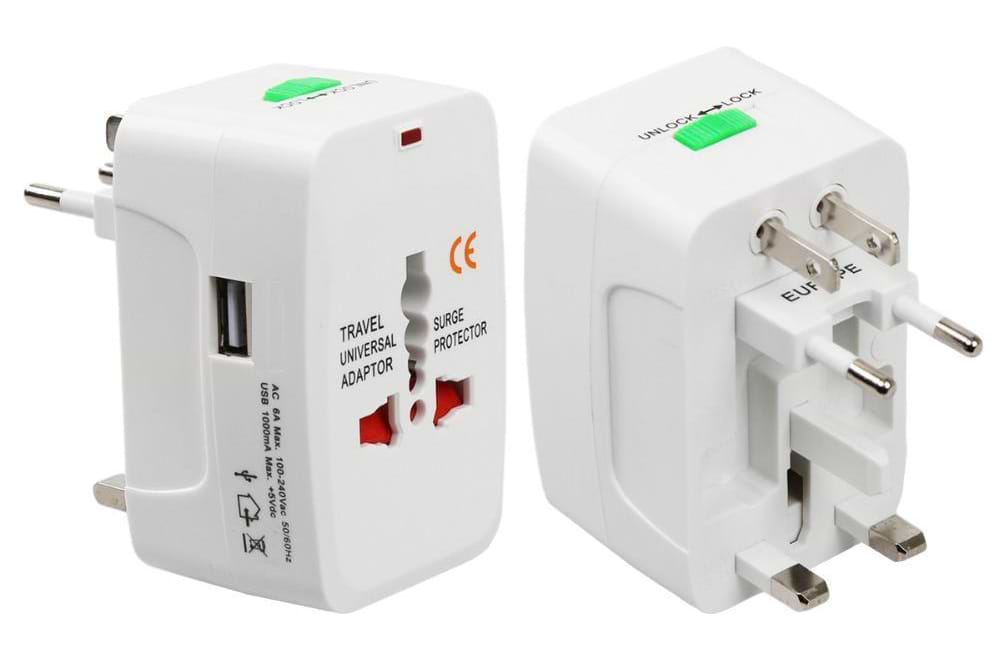 Переходник Евро 220В XOKO WC-010-WH  White