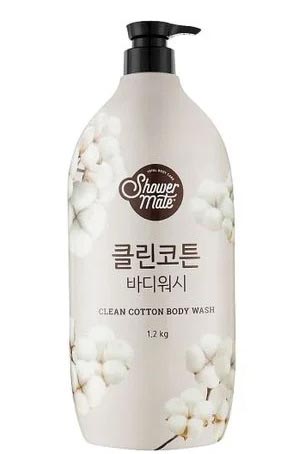 Гель для душа Shower Mate Natural Clean Cotton 1200 мл (8801046307458)