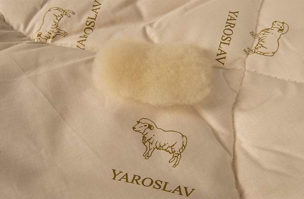 Фото - Одеяло всесезонное двуспальное евро Ярослав шерстяное стеганое 205х230 (48008)