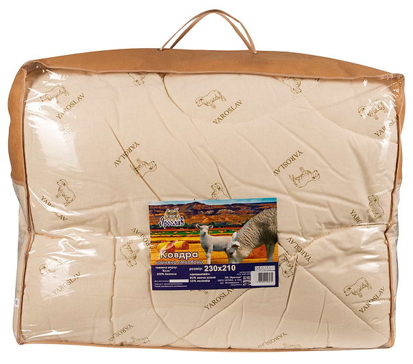 Фото - Одеяло всесезонное двуспальное евро Ярослав шерстяное стеганое 205х230 (48008) Фото - Одеяло всесезонное двуспальное евро Ярослав шерстяное стеганое 205х230 (48008)