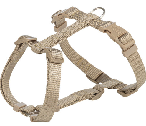 Шлея для собак Trixie Premium H-harness L 60–87 см 25 мм песочная (4053032673205)