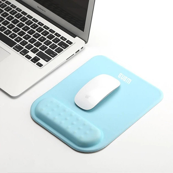 Фото - Коврик для мыши BUBM с подушкой под запястье Бирюзовый