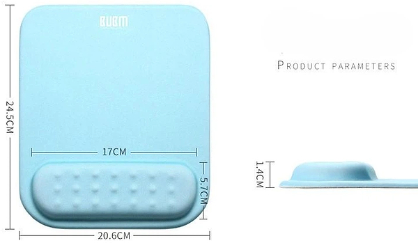 Фото - Коврик для мыши BUBM с подушкой под запястье Бирюзовый