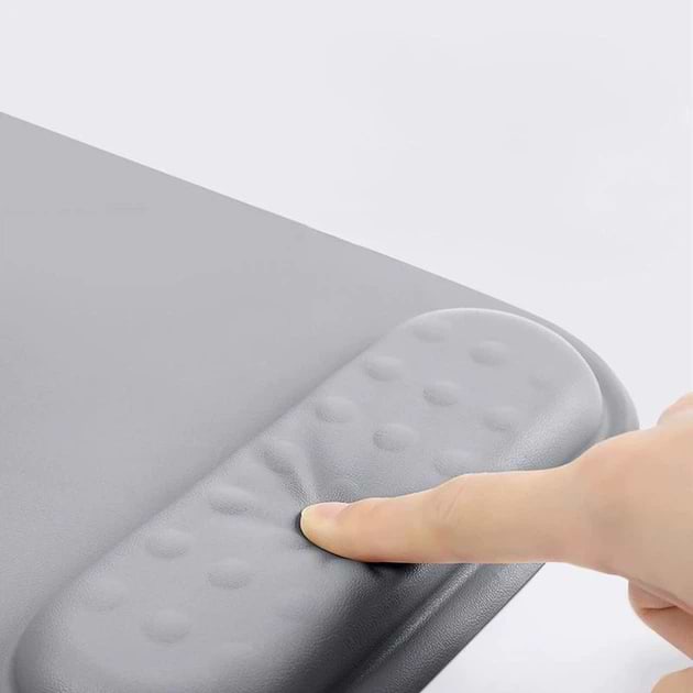 Фото - Коврик для мыши BUBM с подушкой под запястье Серый