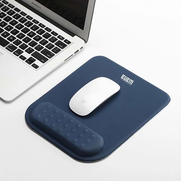 Фото - Коврик для мыши BUBM с подушкой под запястье Синий