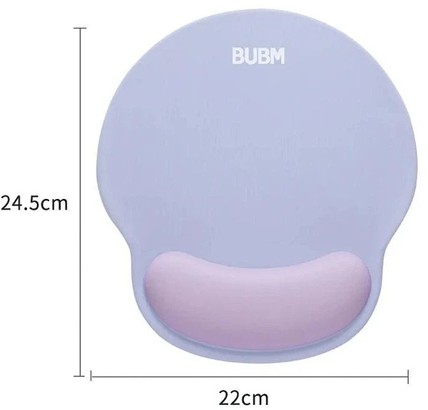 Фото - Коврик для мыши BUBM с подушкой под запястье Синий+фиолетовый круглый