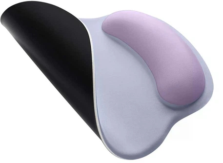 Фото - Коврик для мыши BUBM с подушкой под запястье Синий+фиолетовый круглый