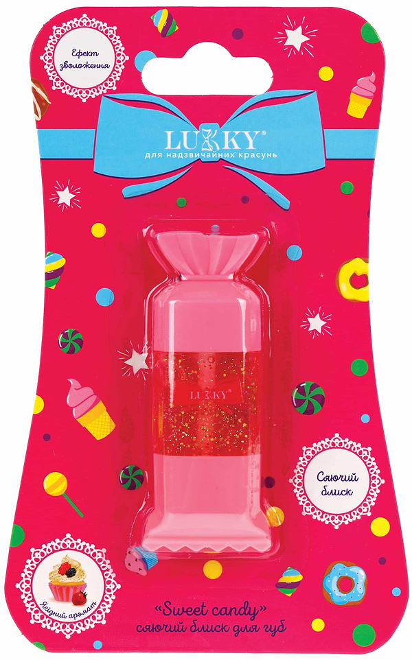 Фото - Набор для лица Lukky Сияющий блеск для губ Sweet Candy коралловый с ягодным ароматом (T25393)