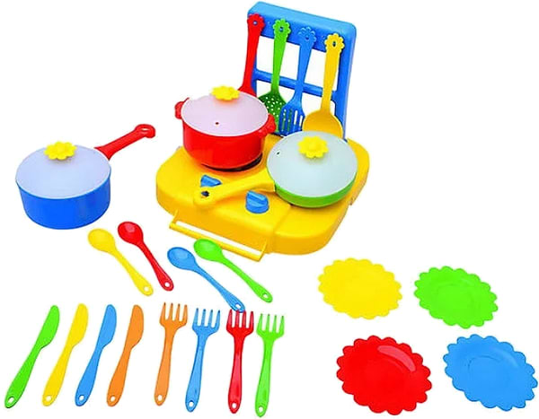 Фото - Сюжетно-рольова гра. Посуд Tigres Набір столовий "Ромашка" 25 ел. (39153)