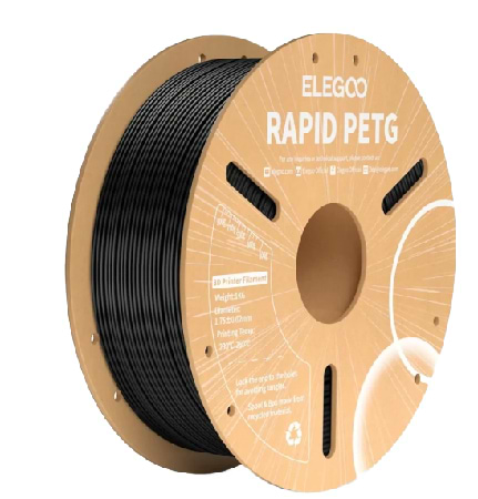 Нитка для PETG-картриджа Elegoo 1.75 мм 1 кг Black (50.203.0216) - Фото 1