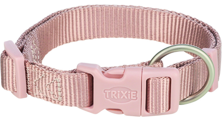 Ошейник для собак Trixie Premium XXS–XS 15–25 см 10 мм светло-розовый (4053032671119)