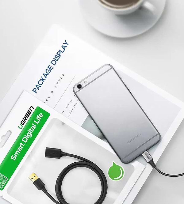 Фото - Кабель USB Type-A - USB Type-A UGREEN US129 USB AM-AF USB3.0 3m (30127)