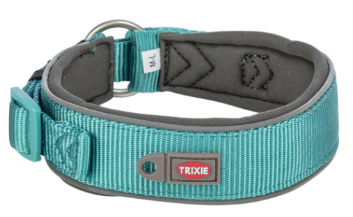 Ошейник для собак Trixie Premium экстраширокий L–XL 53–62 см 50 мм аква-графит (4053032677647)