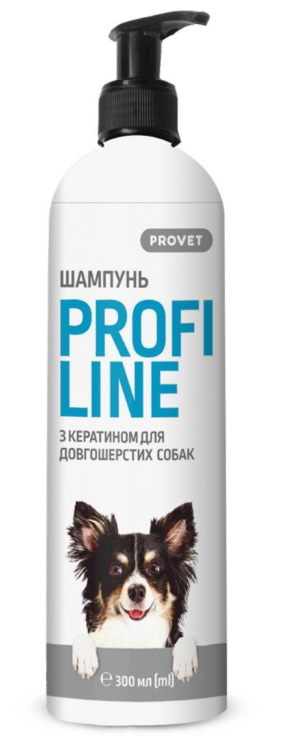 Шампунь для собак ProVET ПРОФІЛАЙН для довгошерстих з кератином 300 мл (4823082422029)