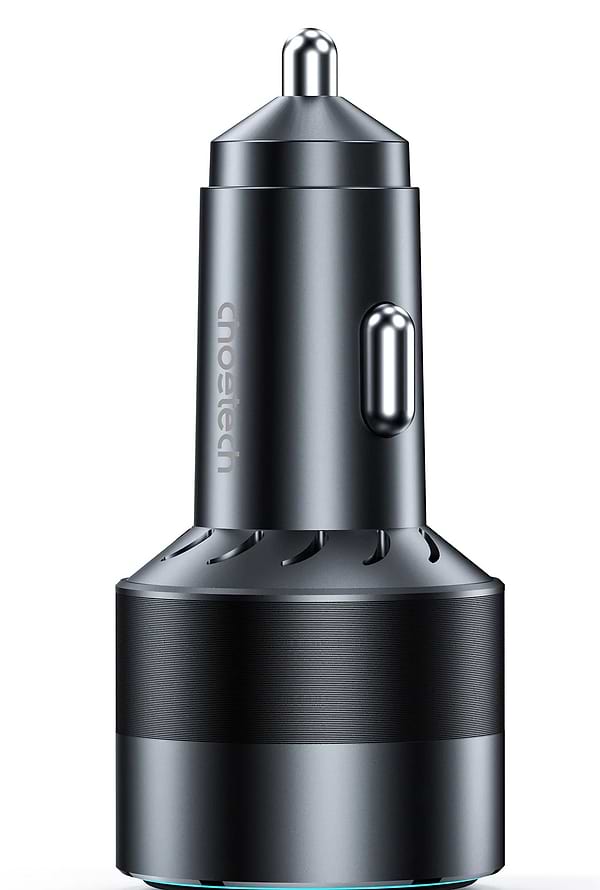 Фото - Автомобільний зарядний пристрій Choetech 1USB Type C 63W 1USB 18W PD3.0 QC3.0 Black (TC0010)