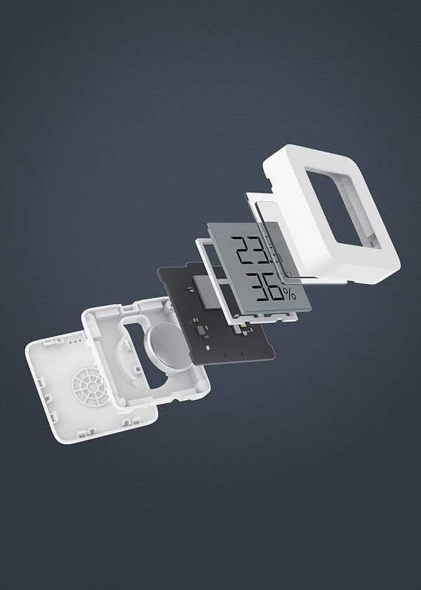Фото - Беспроводной датчик температуры и влажности воздуха Xiaomi MiJia Temperature & Humidity Electronic Monitor 2 (NUN4126GL)