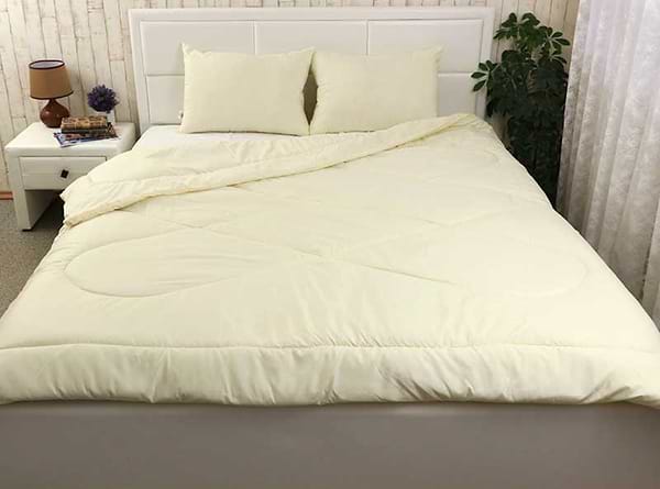 Фото - Уцінка - Набір ковдра двоспальна + 2 подушки Руно 172х205 + 50х70 (172.52СЛБ_Молочний)