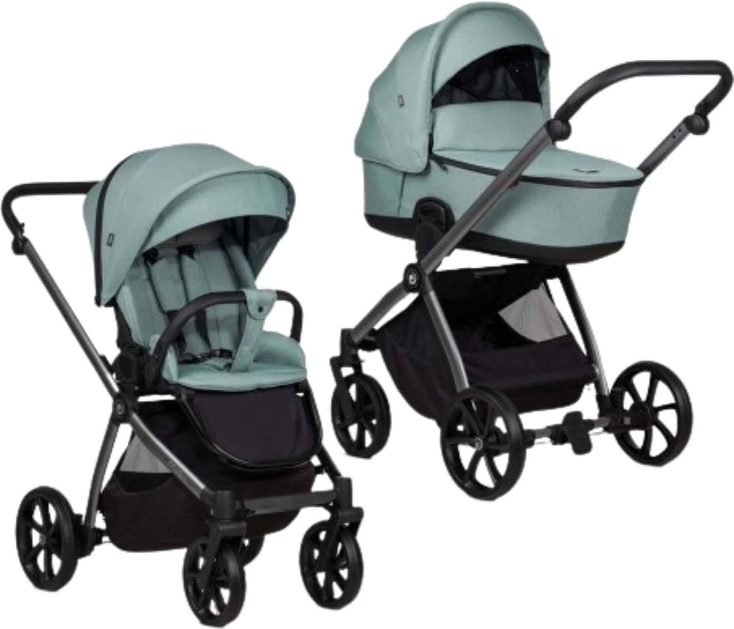 Коляска універсальна 2 в 1 Tutis Mio 3 Plus ESSENTIAL Turquoise