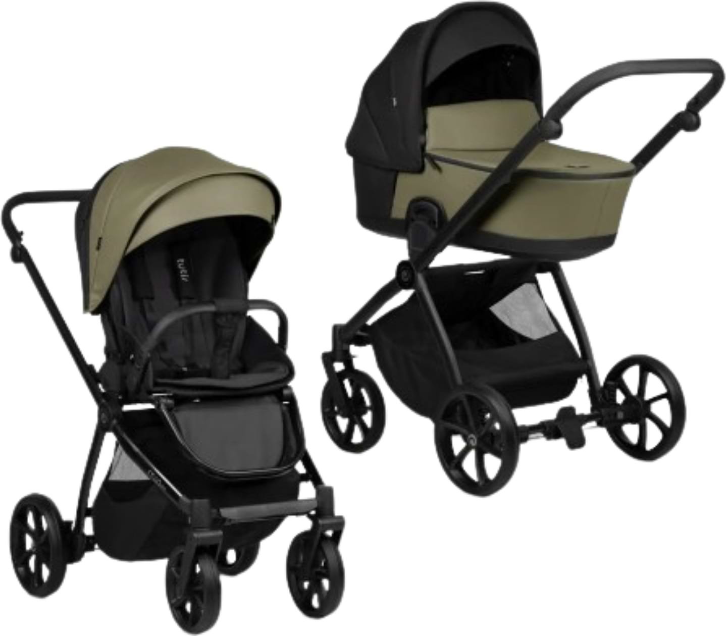 Коляска універсальна 2 в 1 Tutis Mio 3 Plus LEATHER Olive