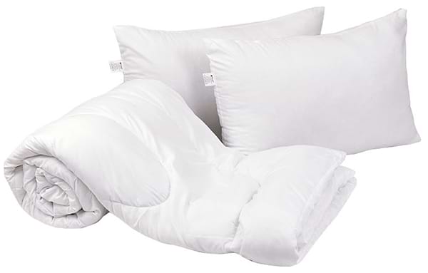 Фото - Набір ковдра євро + 2 подушки Руно 200х220 + 50х70 (925.52СЛБ_Білий)