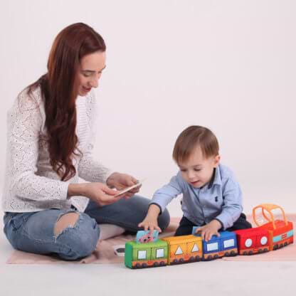 Фото - Брязкальце Macik розвиваюча іграшка" Паровозик" (МС 090602-08)