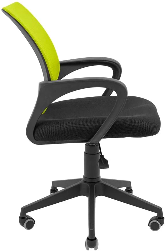 Фото - Крісло офісне Richman Спайдер Ю Пластик Піастра Сітка чорна + зелена