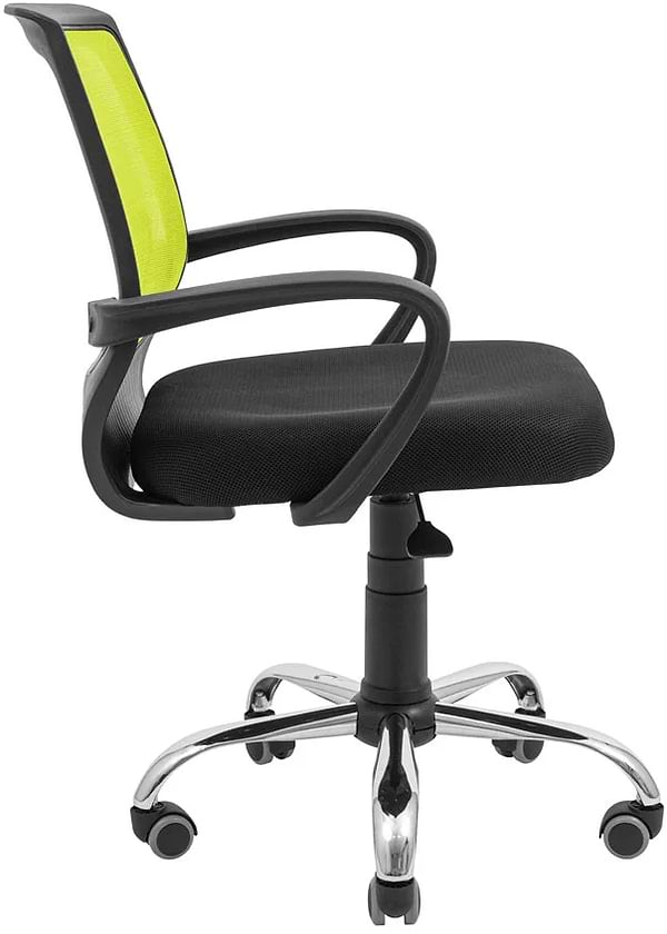 Фото - Кресло офисное Richman Стар Хром Пиастра Сетка черная + зеленая