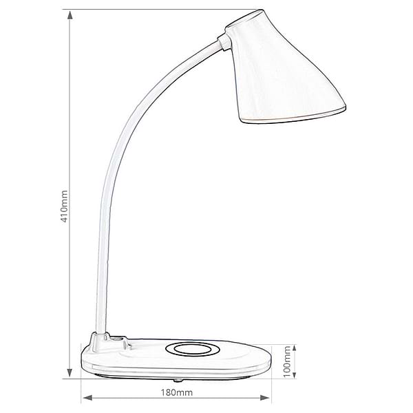 Фото - Уцінка - Настільна лампа FunDesk LC6 White #