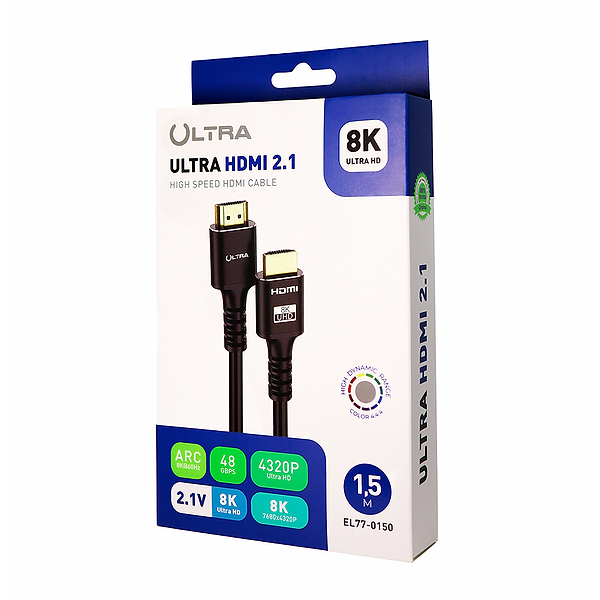 Фото - Кабель HDMI Ultra HDMI V2.1 3m (EL77-0300)