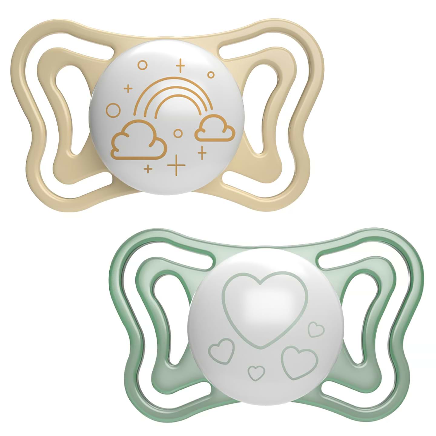 Ортодонтическая пустышка Chicco Physio Light 2-6 месяцев 2 шт. (71037.41)