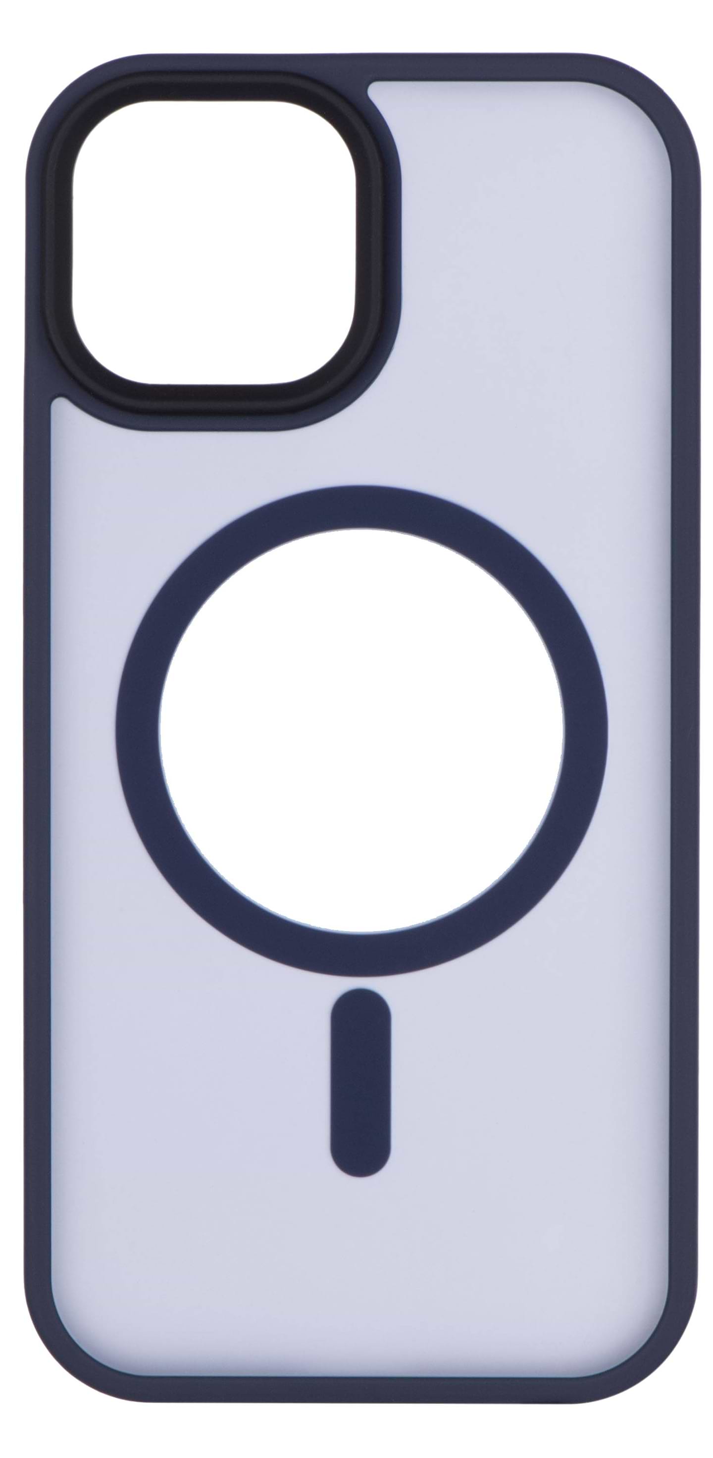 Чехол для смартфона 2E Basic for Apple iPhone 15 Soft Touch MagSafe Cover Dark Blue (2E-IPH-15-OCLS-DL) - Фото 1