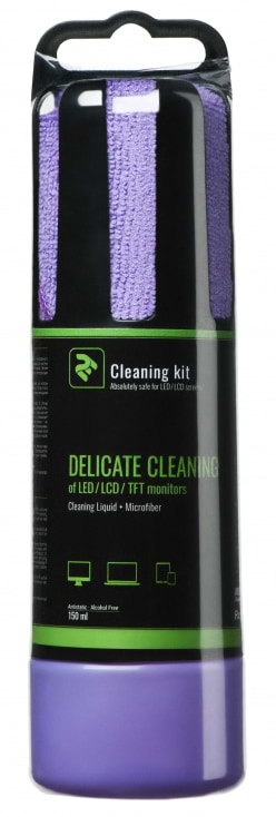 Набор для чистки экранов 2E 150ml Liquid for LED/LCD + салфетка Violet (2E-SK150VT)