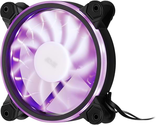 Фото - Корпусний вентилятор 2E GAMING Air Cool Black (ACF1206-ARGB)